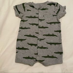 12 M Alligator romper